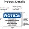 Signmission Formaldehyde Contaminated Clothing Or Equipment, 10 in W x Rectangle, Vinyl Decal OS-2PACK-NS-D-710-L-12896 - alternate 4